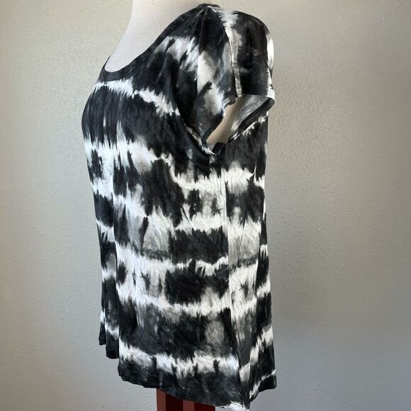 NWT MICHAEL Michael Kors Black & White Top Size M - Picture 3 of 7